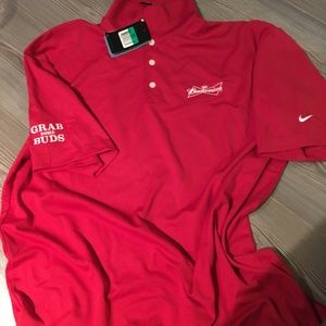 NWT Budweiser Men's XL Polo and hat